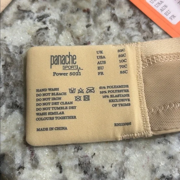 Panache Women's High Impact Underwire Sports Bra Size 32C - Picture 9 of 11